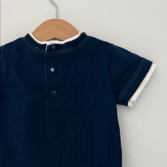 Little Me Baby Navy with Dog in Canoe Graphic Tee Style# 84803LK/LKI Size 6M - Picture 5 of 14